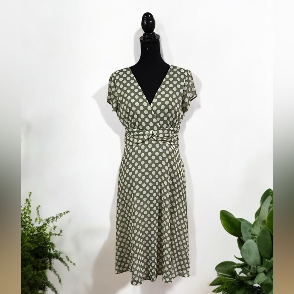 Polka Dot Green Dress